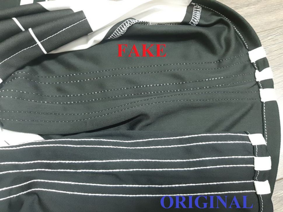 Phân biệt hàng Original và fake đối với áo Adidas