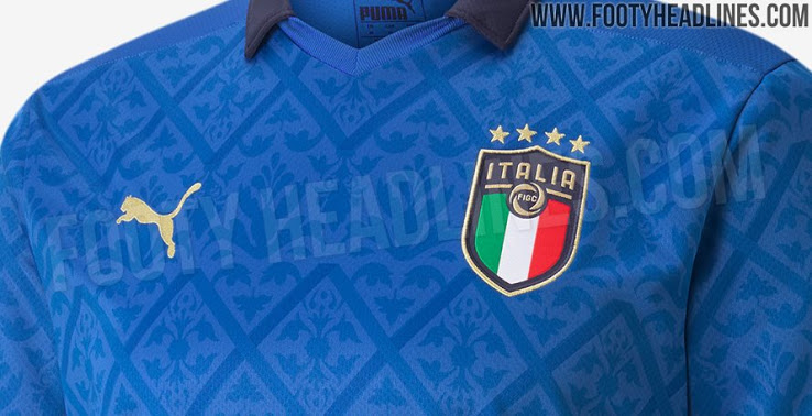 Áo Italy home 2020 sẽ được Puma bán chính thức vào ngày 20 tháng 03