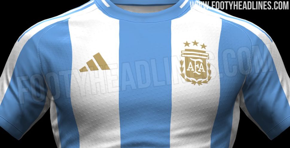 Rò rỉ hình ảnh áo sân nhà Argentina 2024