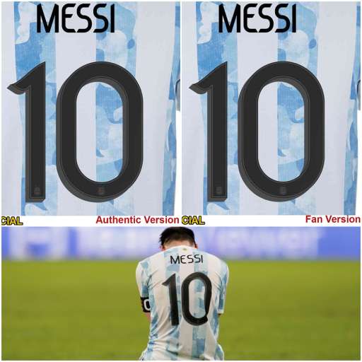 Sự khác nhau của bản authentic và fan trên áo Argentina 2020-2022 home