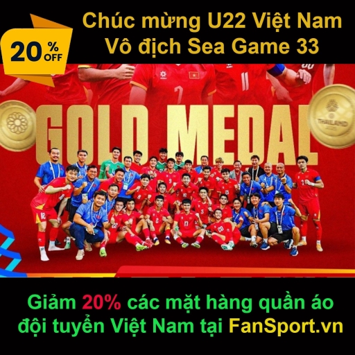 Chúc mừng U22 vô địch Sea Game 33 - Giảm 20% quần áo Việt Nam