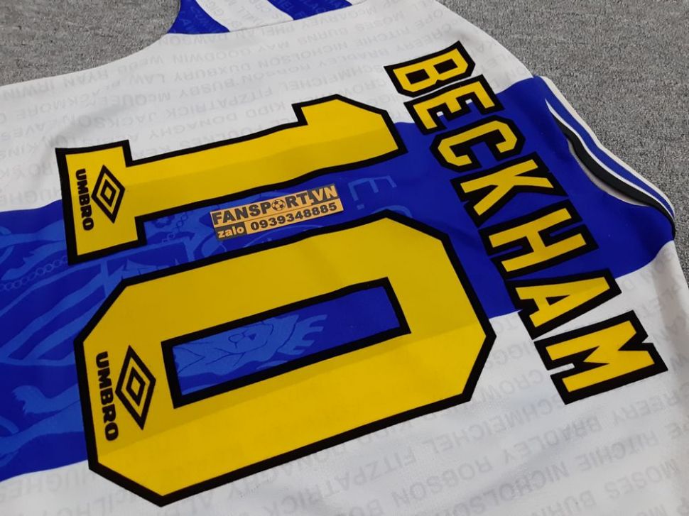 Áo đấu Beckham #10 Manchester United 1994-1997 third shirt jersey blue
