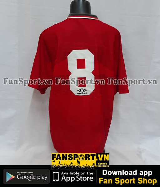 Áo đấu Beckham #8 Manchester United 1994-1995-1996 home shirt red