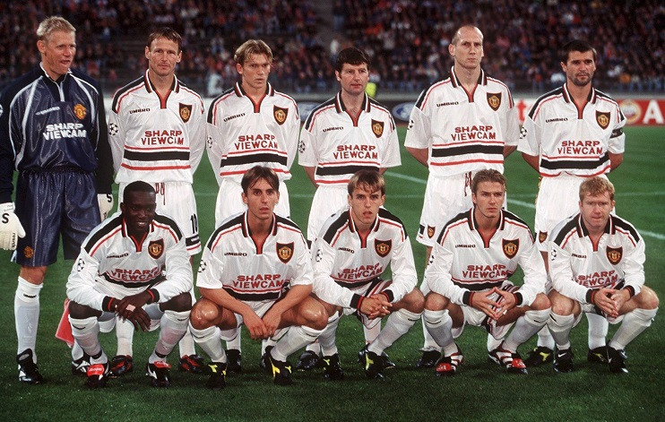 Áo đấu Manchester United 1997-1999 away shirt jersey white