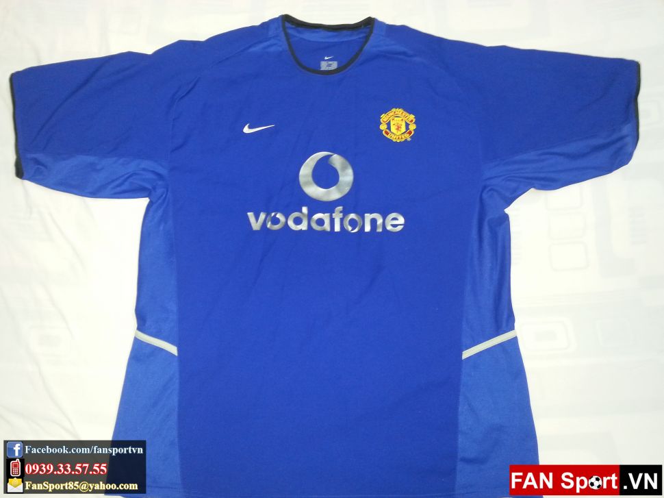 Áo đấu Giggs #11 Manchester United 2002-2003 third shirt jersey blue