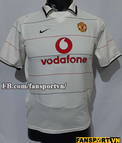 Áo đấu Manchester United 2003-2006 third shirt jersey white