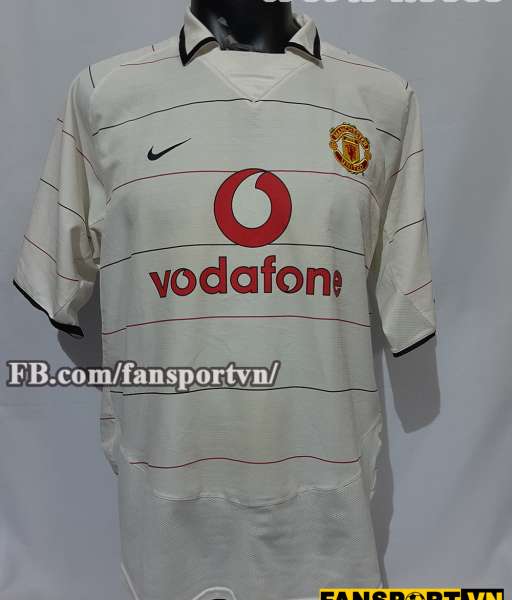Áo đấu Manchester United 2003-2006 third shirt jersey white