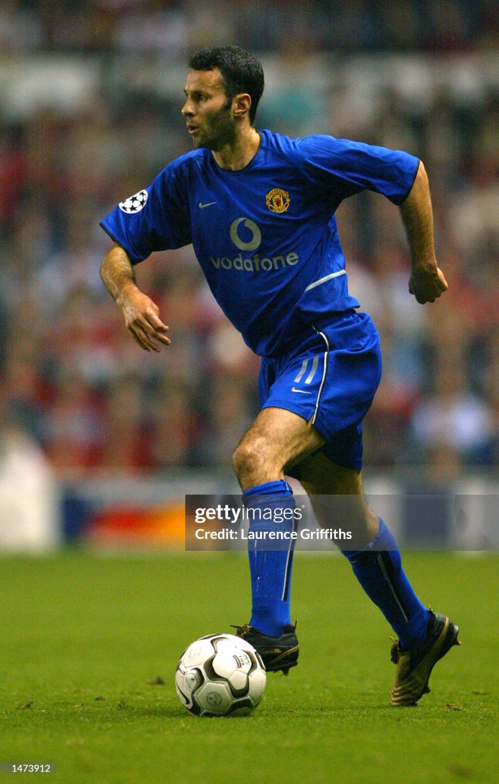 Áo Giggs 11 Manchester United 2002-2003 third shirt jersey blue 184955
