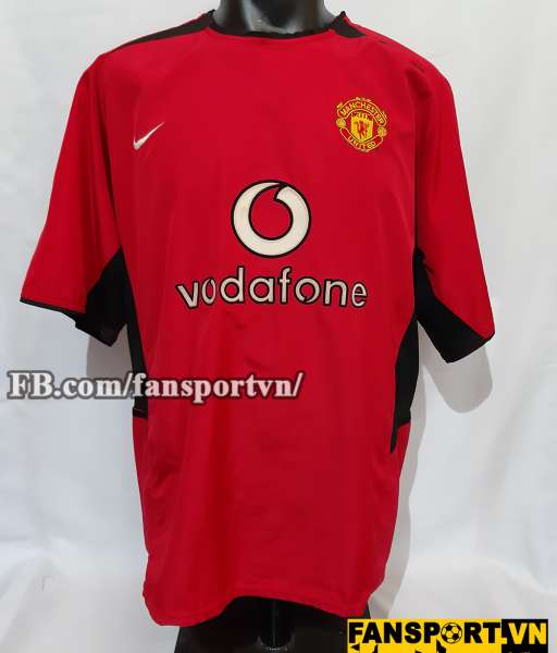 Áo đấu Manchester United 2002-2004 home shirt jersey red