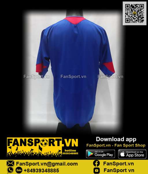 Áo đấu Manchester United 2005-2006 away shirt jersey blue 195597 Nike