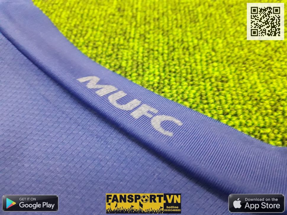 Áo đấu Manchester United 2008-2009 third shirt jersey blue Nike 287615