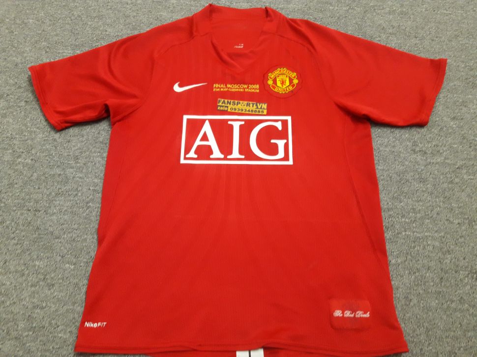 Áo đấu Manchester United Champion League Final 2008 home shirt jersey