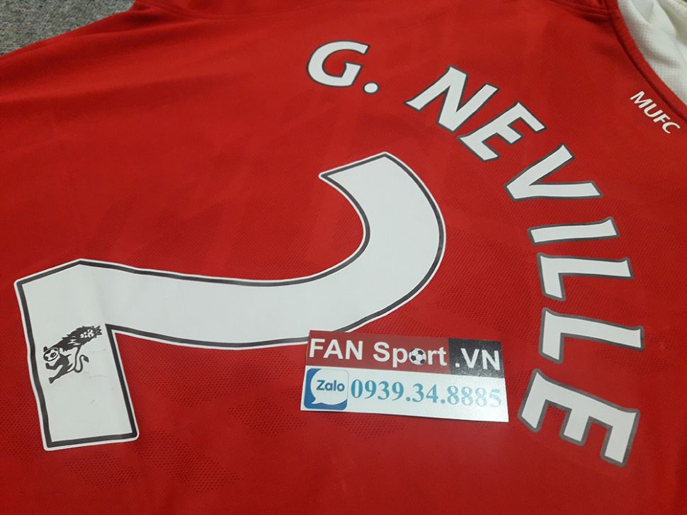 Áo đấu Gary Neville #2 testimonial Manchester United 2010-2011 home
