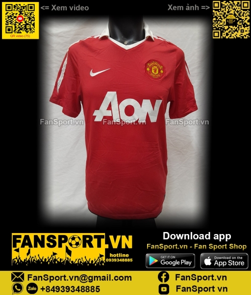 Áo chữ ký Michael Owen 7 Manchester United 2010-2011 home shirt signed