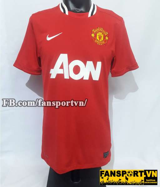 Áo đấu Giggs #11 Manchester United 2011-2012 home shirt jersey red