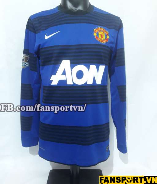 Áo đấu Manchester United 2011-2012 away shirt jersey blue
