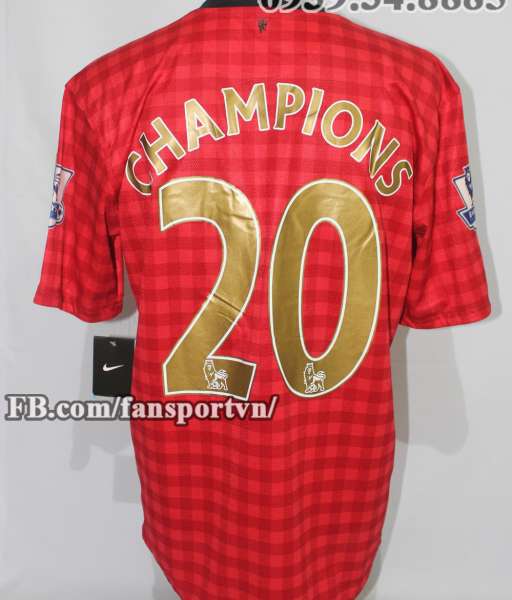 Áo đấu Manchester United 2012-2013 home Champions 20 shirt jersey red