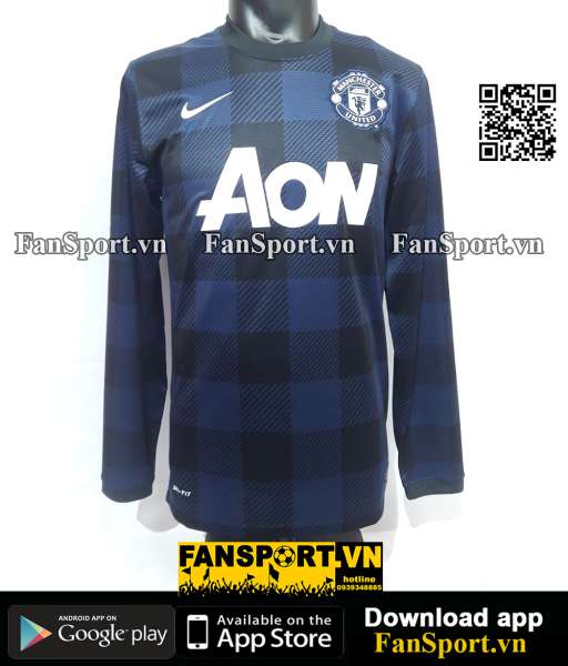 Áo Manchester United 2013-2014 away shirt jersey long sleeves 547931