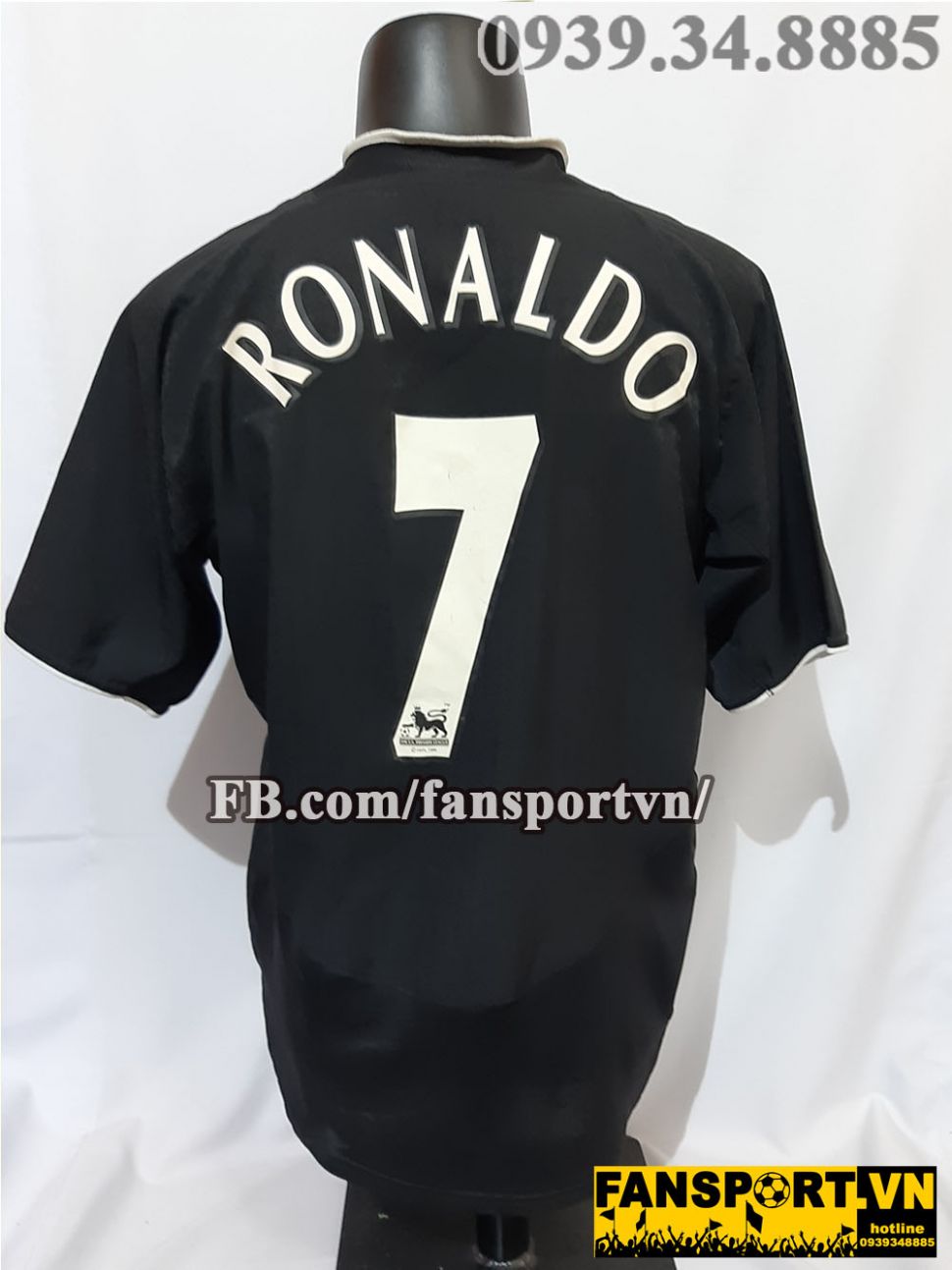 Áo đấu Ronaldo #7 Manchester United FA Cup final 2005 away shirt black