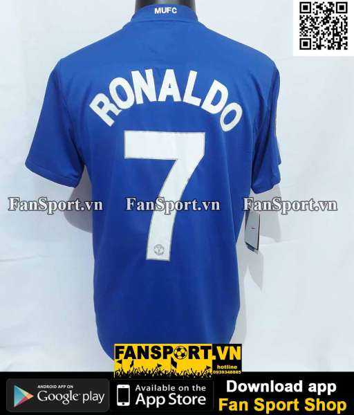 Áo Ronaldo #7 Manchester United 2008-2009 third shirt Champion Leauge