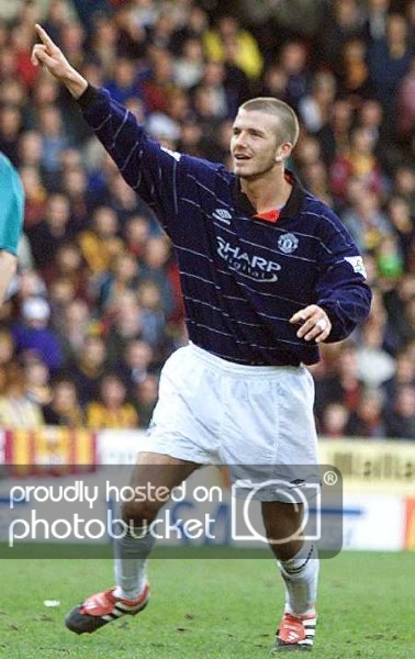 Áo đấu Beckham #7 Manchester United 1999-2000 away shirt jersey blue