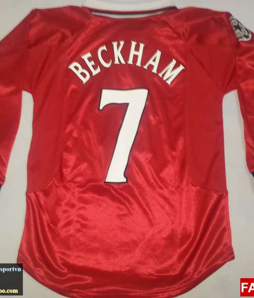Áo đấu Beckham #7 Manchester United 1999-2000 Champion League home