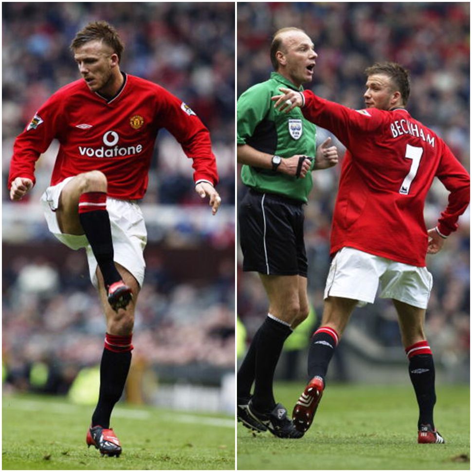Áo Beckham 7 Manchester United 2000 2001 2002 home shirt jersey red