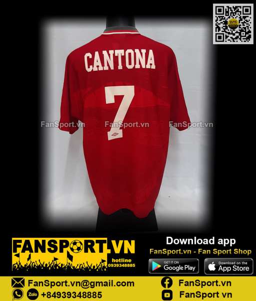 Áo Cantona 7 Charity Shield Manchester United 1994 shirt 1995 1996 red