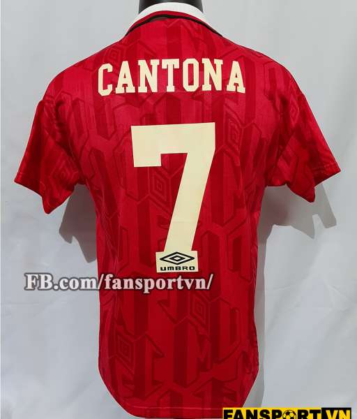 Áo đấu Cantona #7 Manchester United 1992-1994 home shirt jersey red