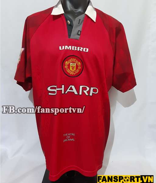 Áo đấu Cantona #7 Manchester United 1996-1998 home shirt jersey red