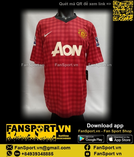 Áo đấu Giggs 11 Manchester United 2012-2013 home shirt jersey red