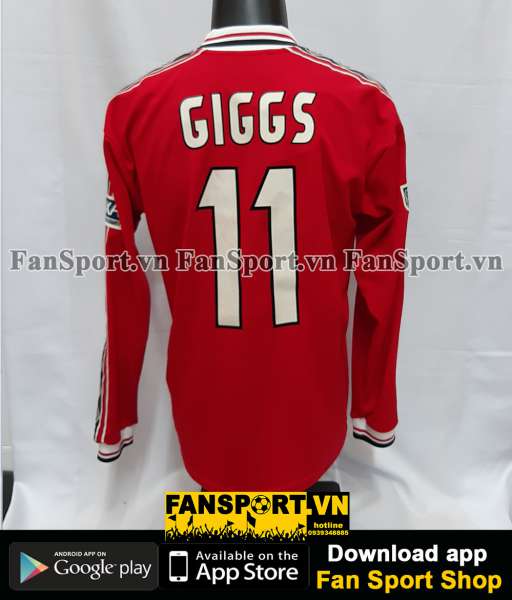 Áo đấu Giggs #11 Manchester United FA Cup 1998-1999 home shirt jersey