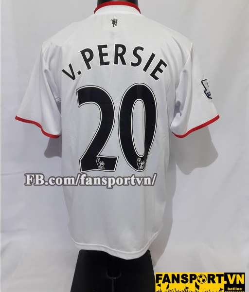 Áo đấu Persie #20 Manchester United 2012-2013 away shirt jersey white