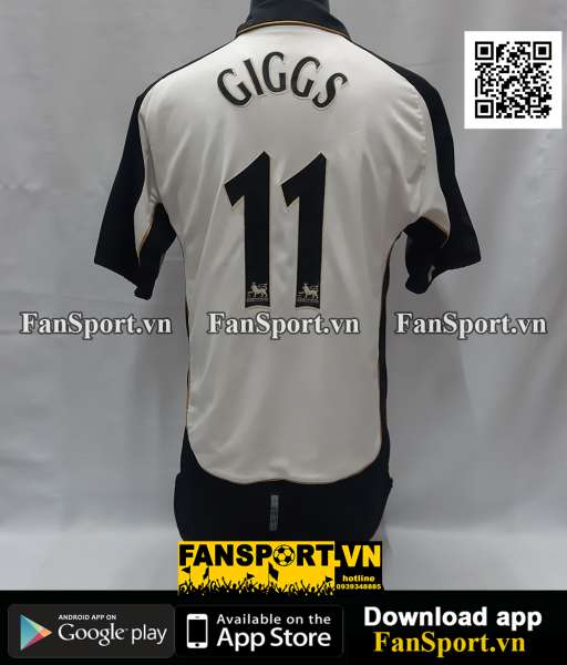 Áo đấu Giggs 11 Manchester United 2001-2002 away third shirt jersey