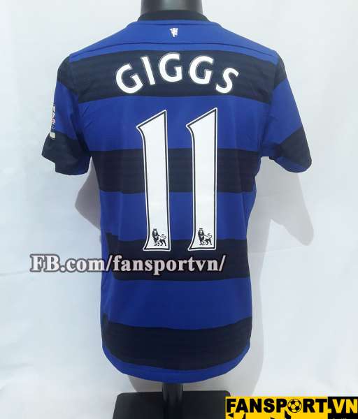Áo đấu Giggs #11 Manchester United 2012-2013 away third shirt blue