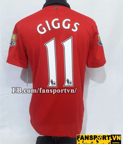 Áo đấu Giggs #11 Manchester United 2013-2014 home shirt jersey red