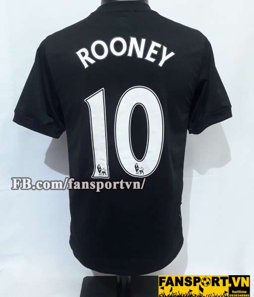 Áo đấu Rooney #10 Manchester United 2009-2010 away shirt jersey black