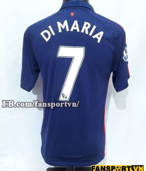 Áo đấu Di Maria #7 Manchester United 2014-2015 third shirt jersey blue