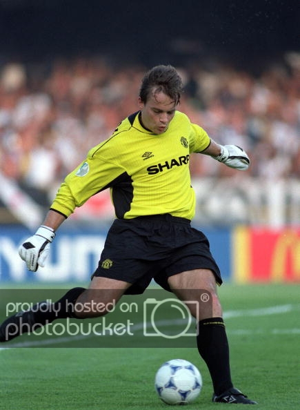 Áo Manchester United 1999-2000 home goalkeeper shirt jersey yellow