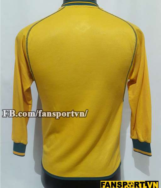 Áo Manchester United 2000-2001 third goalkeeper shirt jersey yellow
