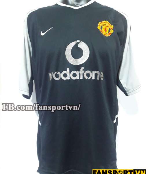 Áo Manchester United 2002-2004 home goalkeeper shirt jersey black