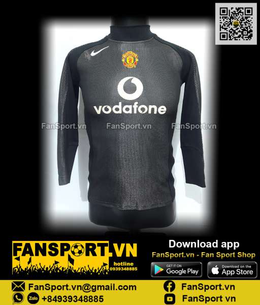Áo GK Manchester United 2004-2006 away goalkeeper shirt jersey 493447