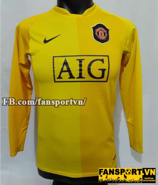 Áo GK Manchester United 2006-2007 home goalkeeper shirt jersey yellow