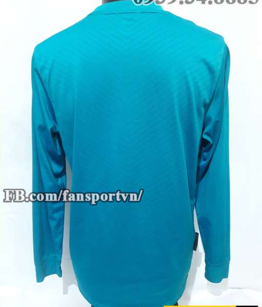 Áo Manchester United 2009-2010 away goalkeeper shirt jersey blue