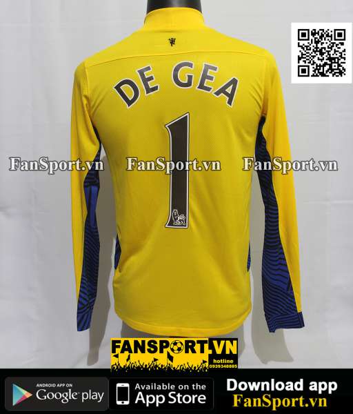 Áo De Gea 1 Manchester United 2011-2012 away goalkeeper shirt 423964