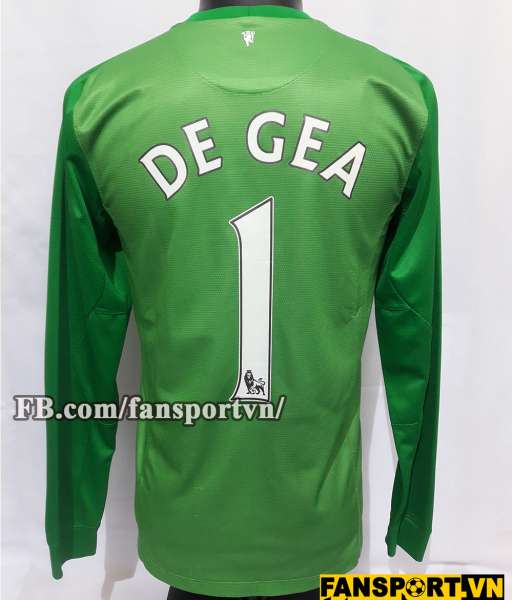 Áo De Gea #1 Manchester United 2013-2014 home goalkeeper shirt green