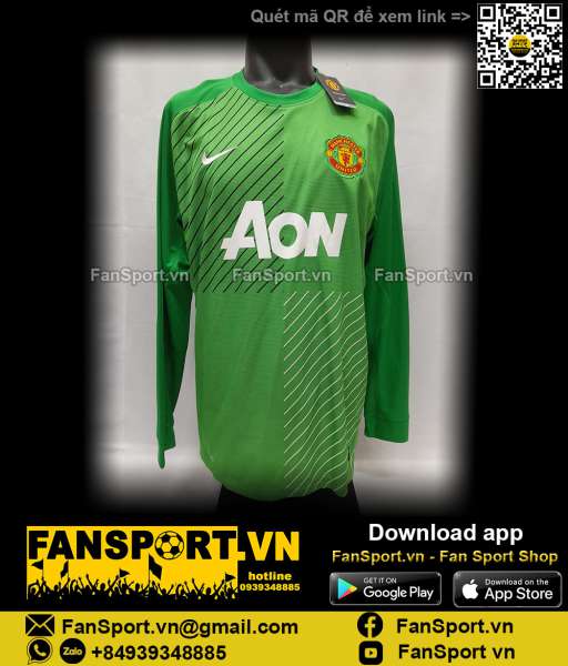 Áo GK Manchester United 2013-2014 home goalkeeper shirt jersey 545745