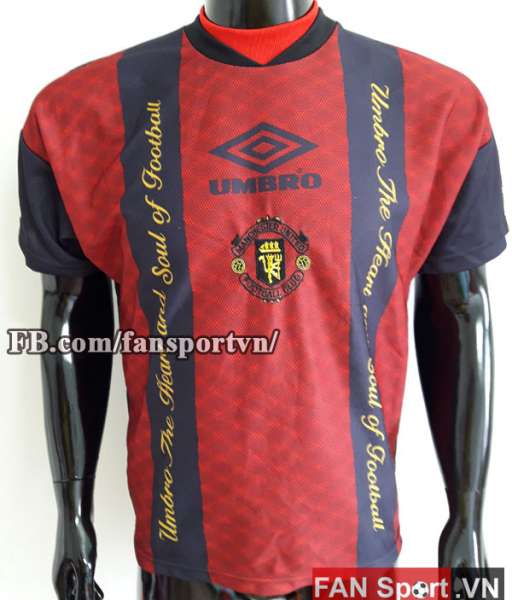 Áo tập Manchester United 1995-1996 training shirt jersey red