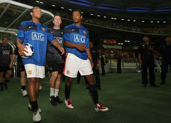 Áo tập Manchester United 2009-2010 training shirt jersey blue