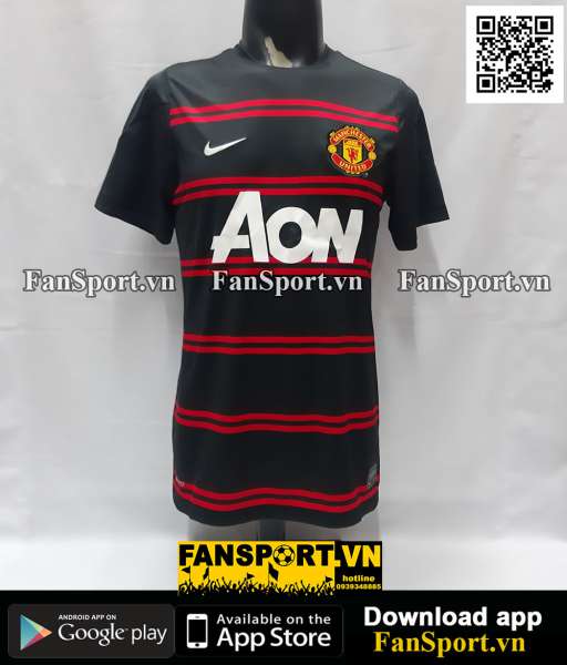 Áo tập Manchester United 2013-2014 training shirt jersey black 545033